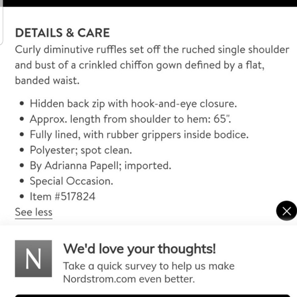 Adrianna Papell mauve one shoulder gown - Picture 3 of 16